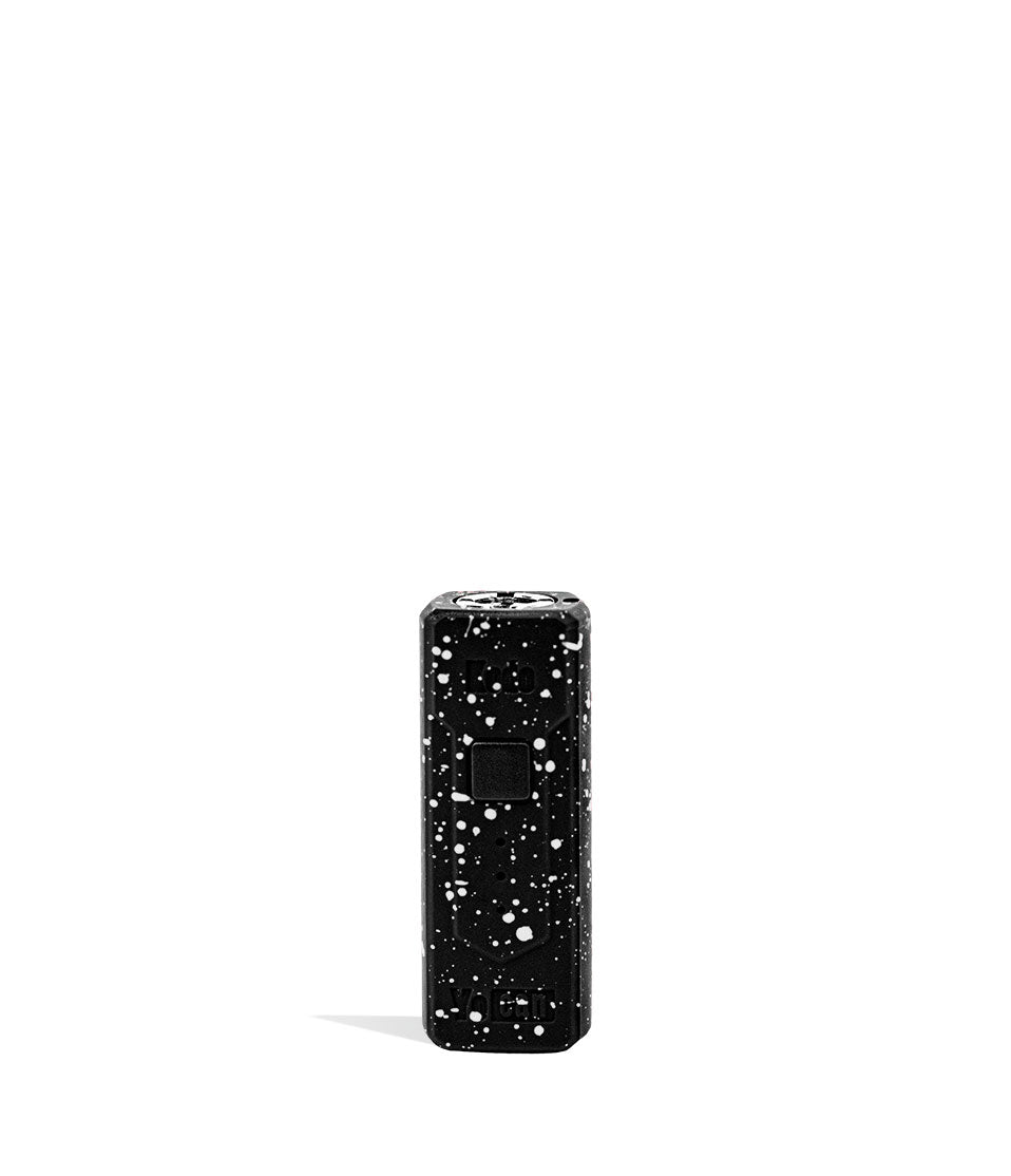 Black White Spatter Wulf Mods KODO 510 Thread Battery Front View on White Background