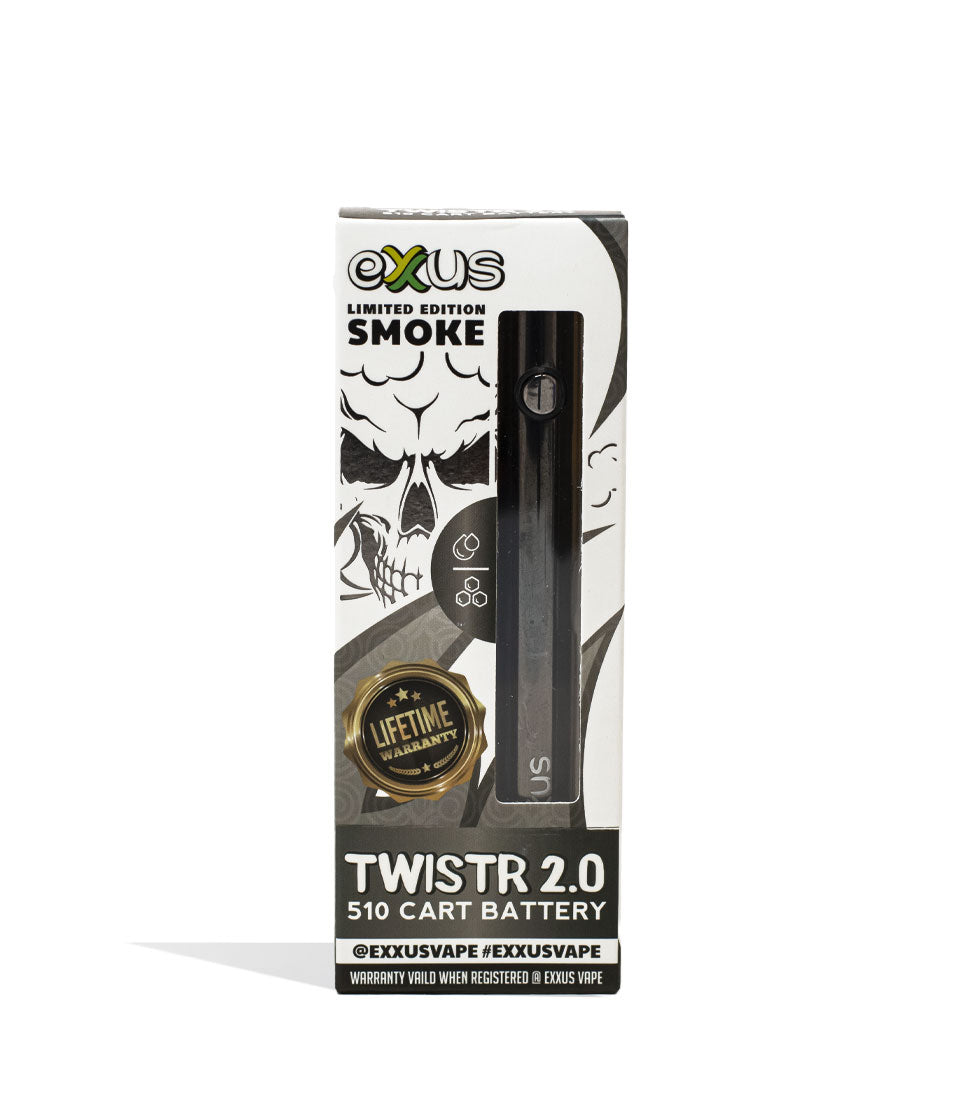 Smoke Exxus Vape Twistr 2.0 510 Thread Battery Packaging View on White Background