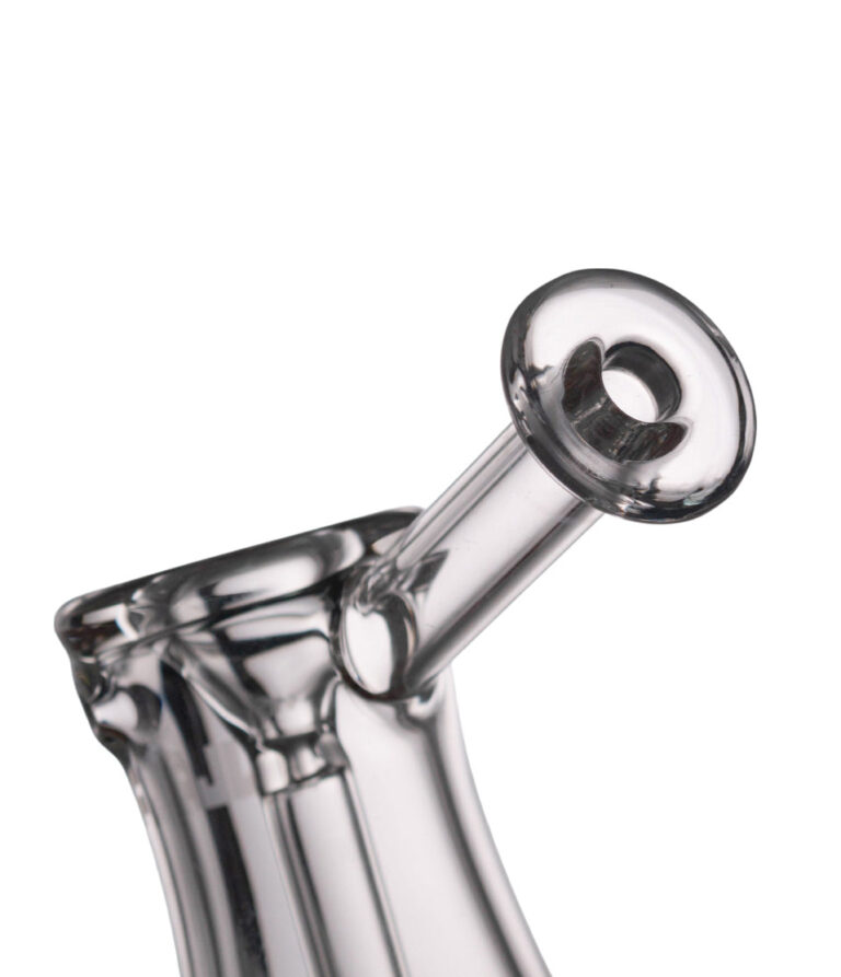 Clear mouthpiece Wulf Mods Rook Bubbler on white background