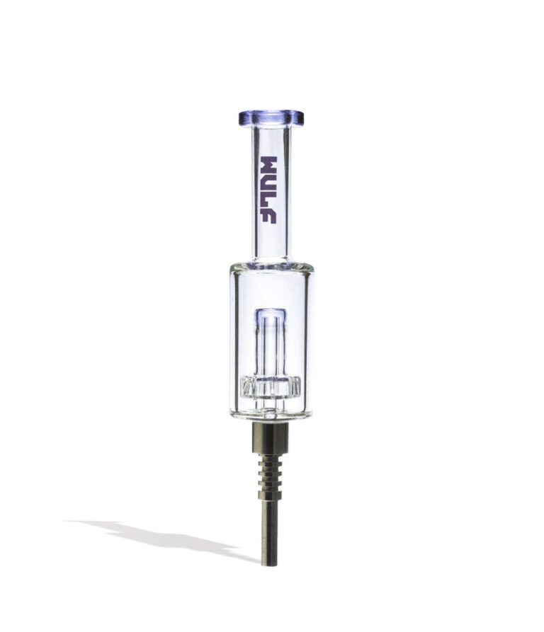 Purple Wulf Mods Nova Water Filtered Nectar Collector Front View on White Background