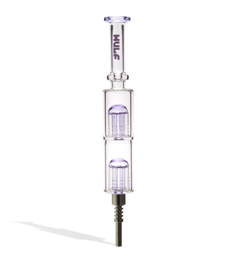 Purple Wulf Mods Timber Stack Water Filtered Nectar Collector Front View on White Background