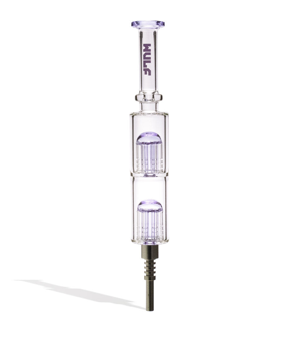 Purple Wulf Mods Timber Stack Water Filtered Nectar Collector Front View on White Background