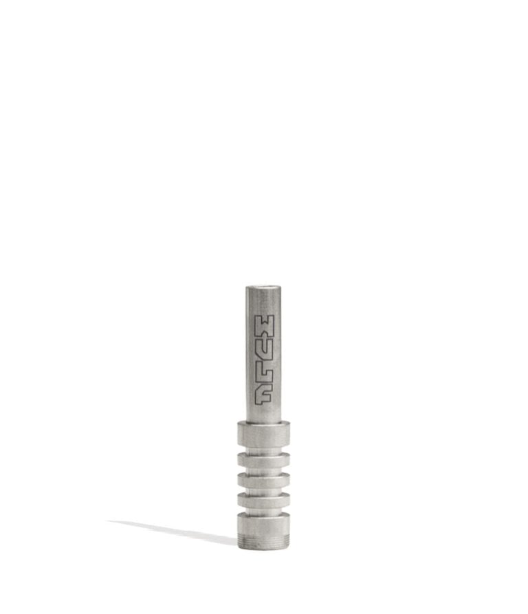 Titanium Wulf Glass Screw On Nectar Tips on white background