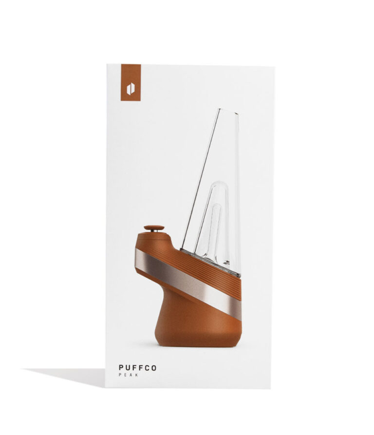 Puffco Peak Smart E-Rig Limited Edition Canyon Packaging Front View on White Background