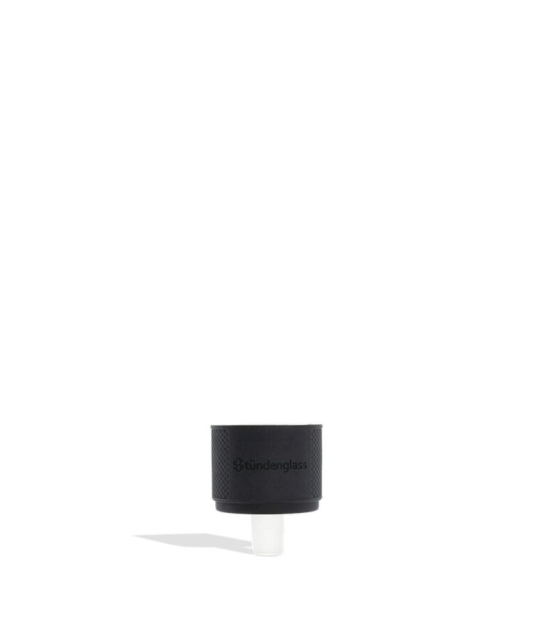 Stündenglass Gravity Infuser black dry herb bowl on white background