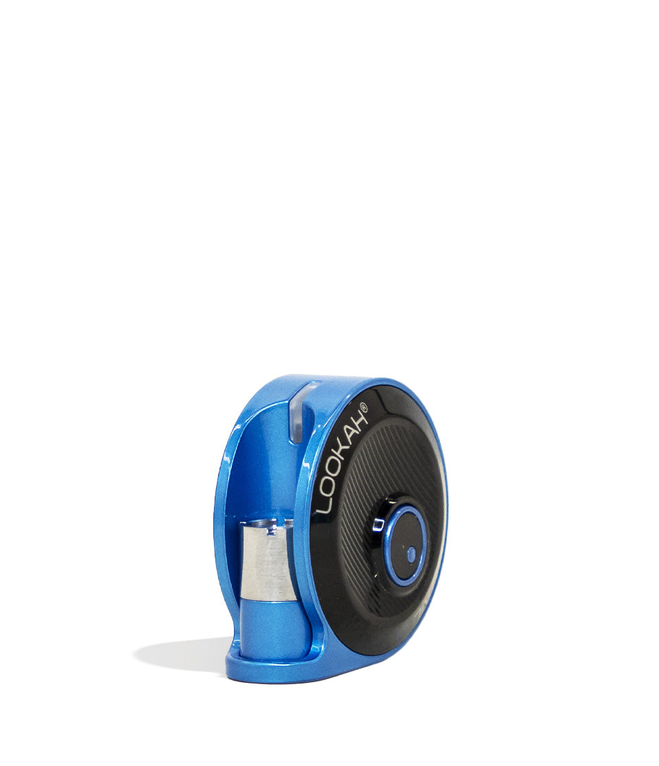 Blue Lookah Snail 510 Thread Battery Front View on White Background