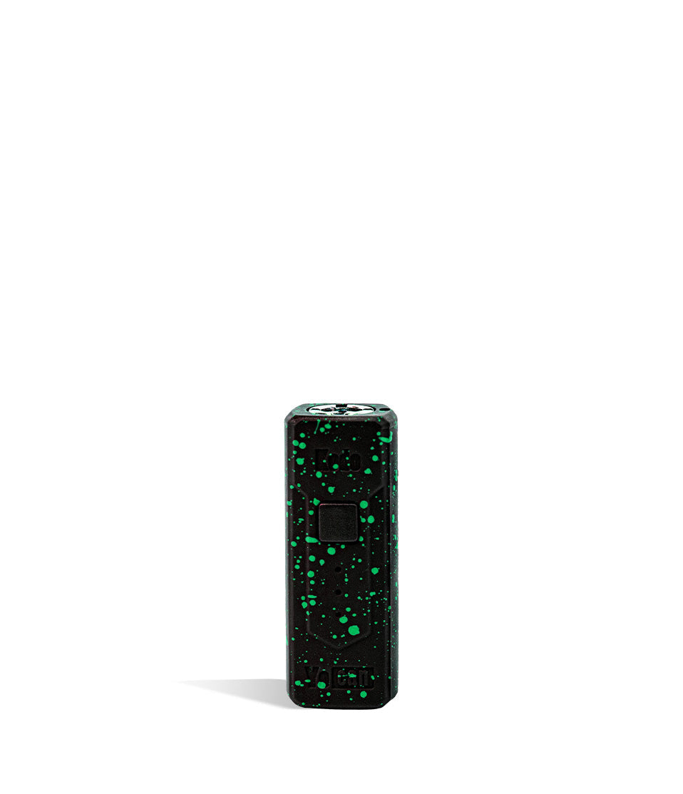 Black Green Spatter Wulf Mods Kodo 510 Thread Battery 9pk on white background