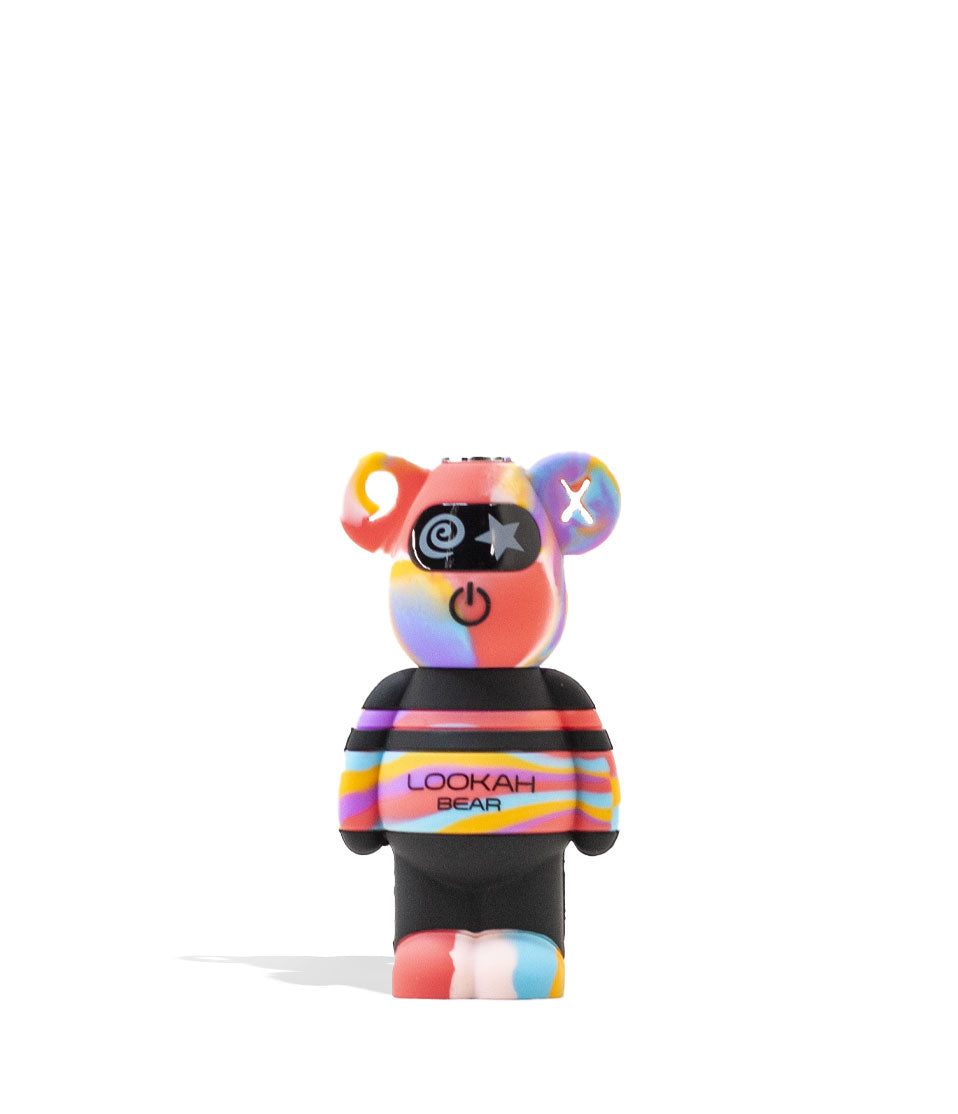 Pink Tiedye Lookah Bear Limited Edition 510 Thread Battery Front View on White Background