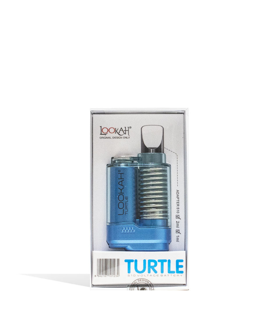 Blue Lookah Turtle 2g 510 Thread Battery Packaging Front View on White Background