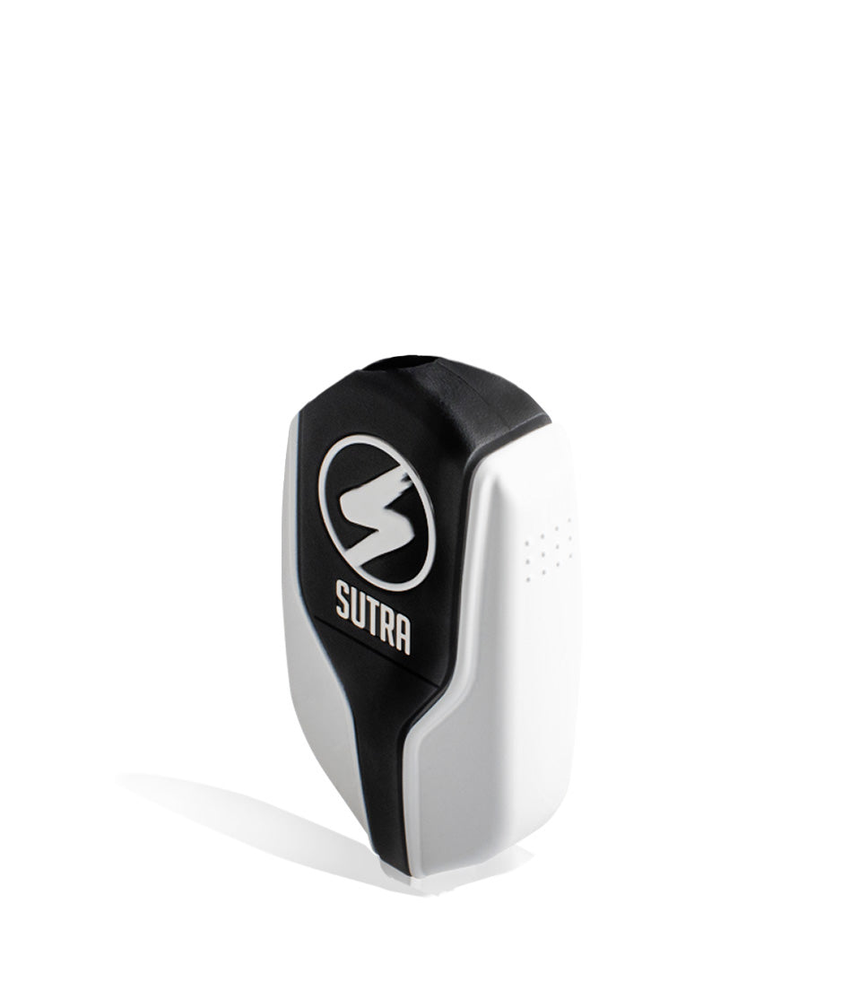 White angle Sutra Vape Squeeze 510 Thread Battery on white studio color