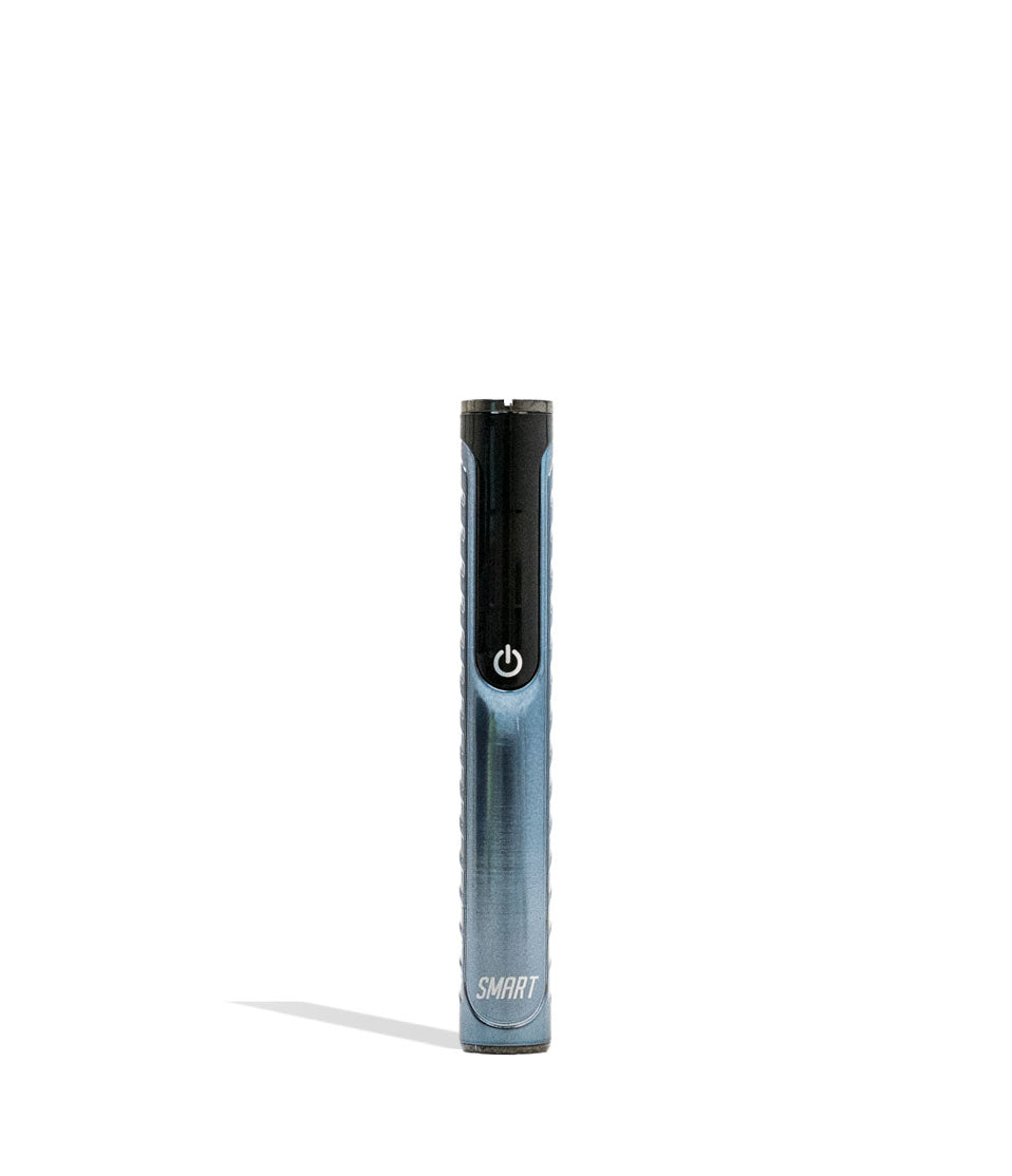 Blue Yocan Black Smart 510 Thread Battery Front View on White Background