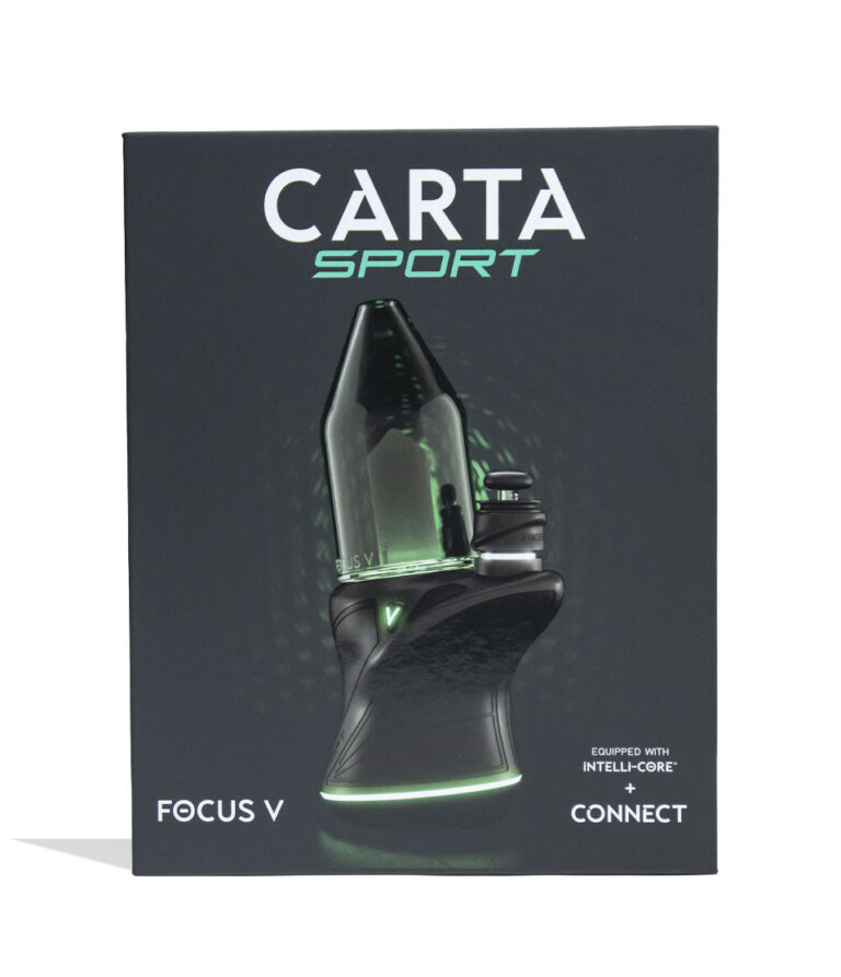 Focus V Carta Sport Concentrate Vaporizer Packaging Front View on White Background