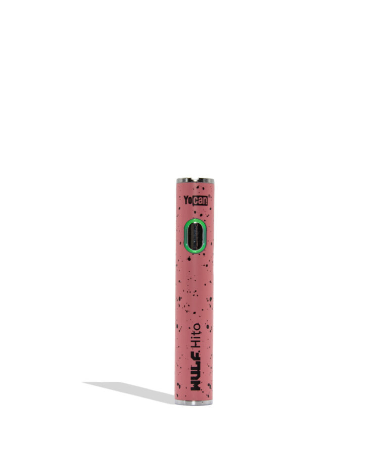 Wulf Mods Hito 510 battery pink black spatter on a white background