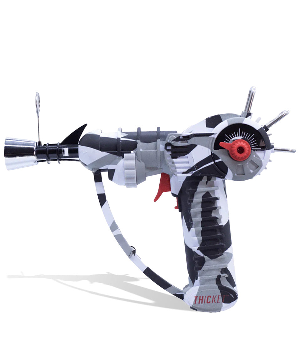 Thicket Spaceout Ray Gun butane torch in razzle dazzle camo, front view