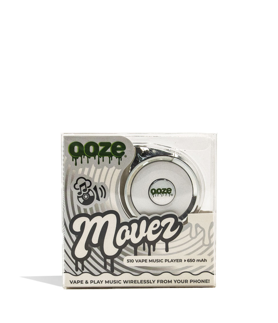 Cosmic Chrome Ooze Moves 510 Thread Battery and Wireless Speaker Packaging View on White Background