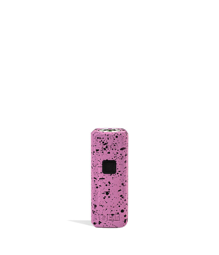 Pink Black Spatter Wulf Mods KODO 510 Thread Battery Front View on White Background