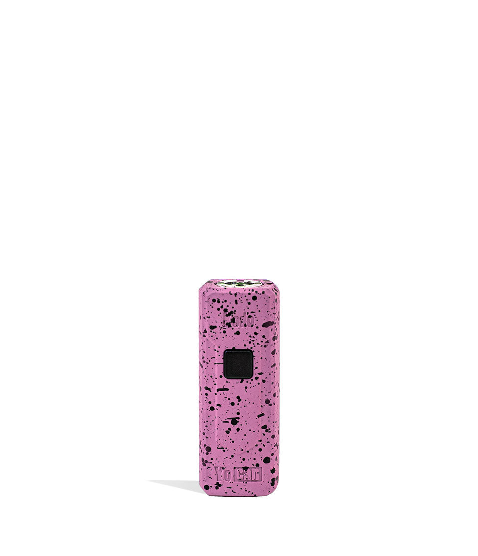 Pink Black Spatter Wulf Mods KODO 510 Thread Battery Front View on White Background