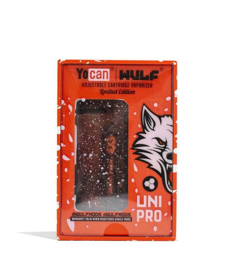 Crimson Wulf Mods X-Ray Series Uni Pro 510 Thread Battery Packaging Front View on White Background