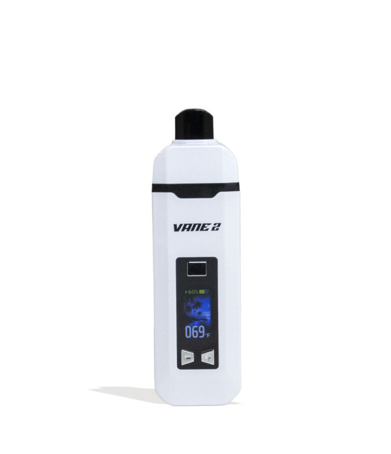 Yocan Vane 2 Portable Dry Herb Vaporizer White front view with white background