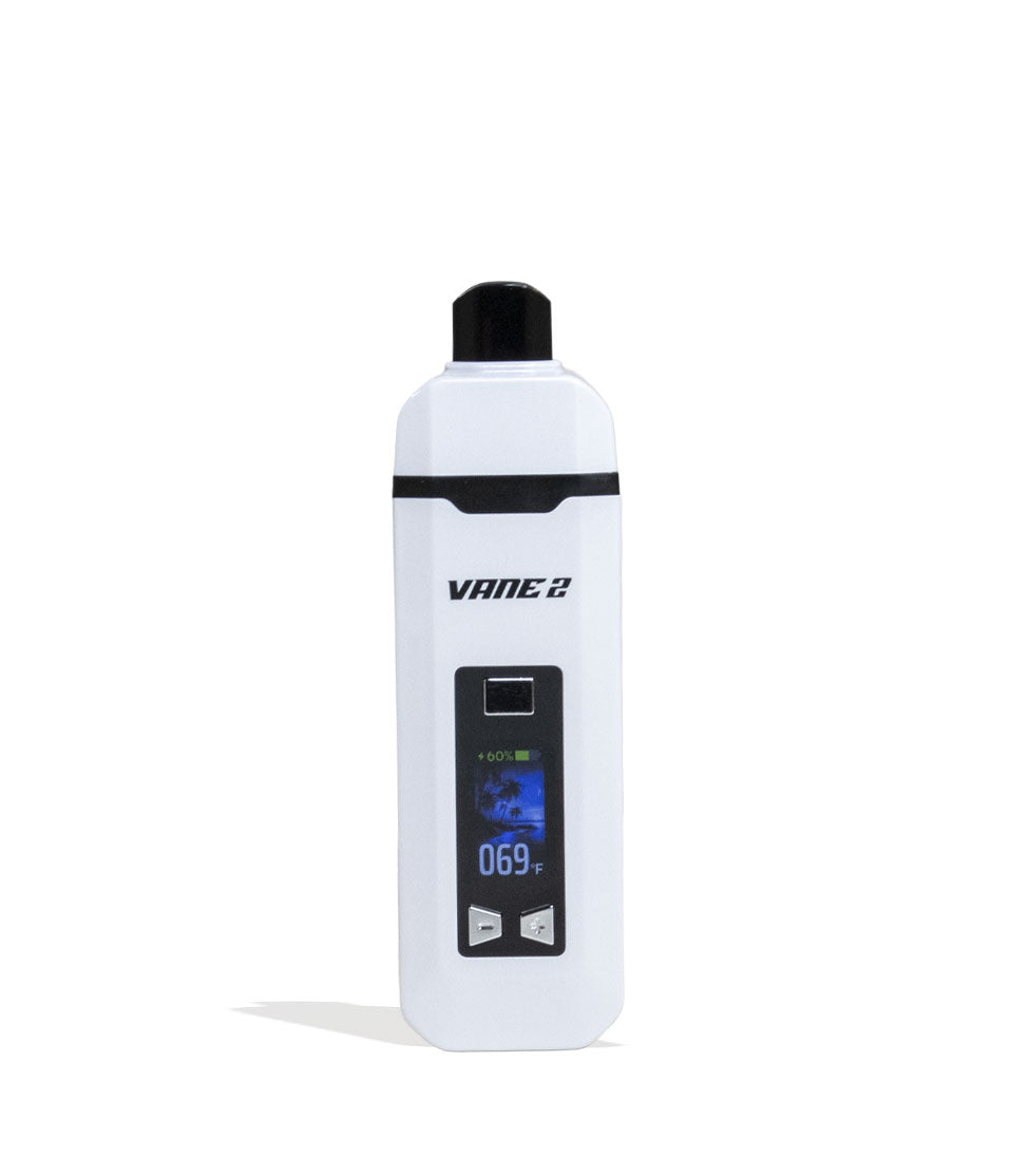 Yocan Vane 2 Portable Dry Herb Vaporizer White front view with white background