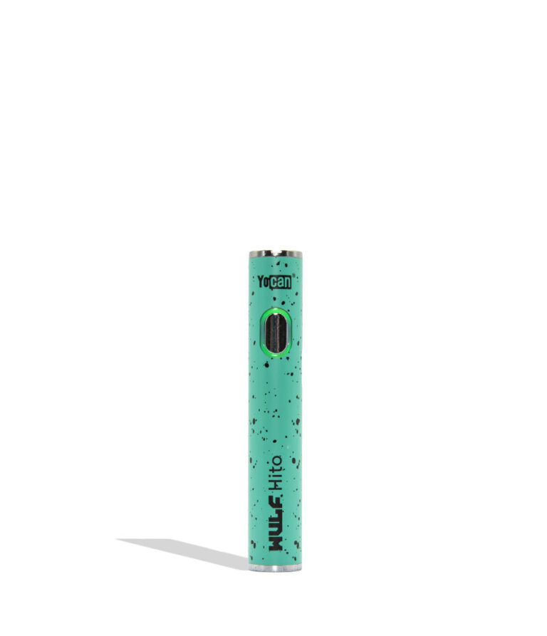 Wulf Mods Hito 510 battery teal black spatter on a white background