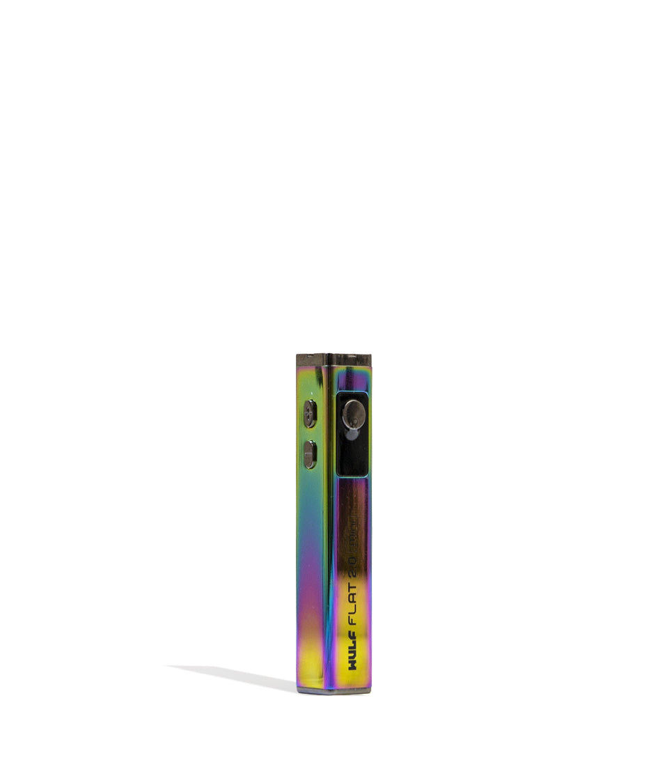 Full Color Wulf Mods Flat Mini 2.0 Variable Voltage Battery Angle View on White Background