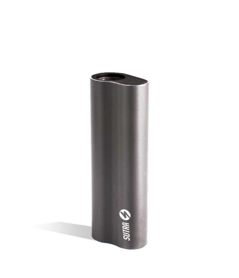 Gunmetal front view Sutra Vape Auto 510 Thread Battery on white background