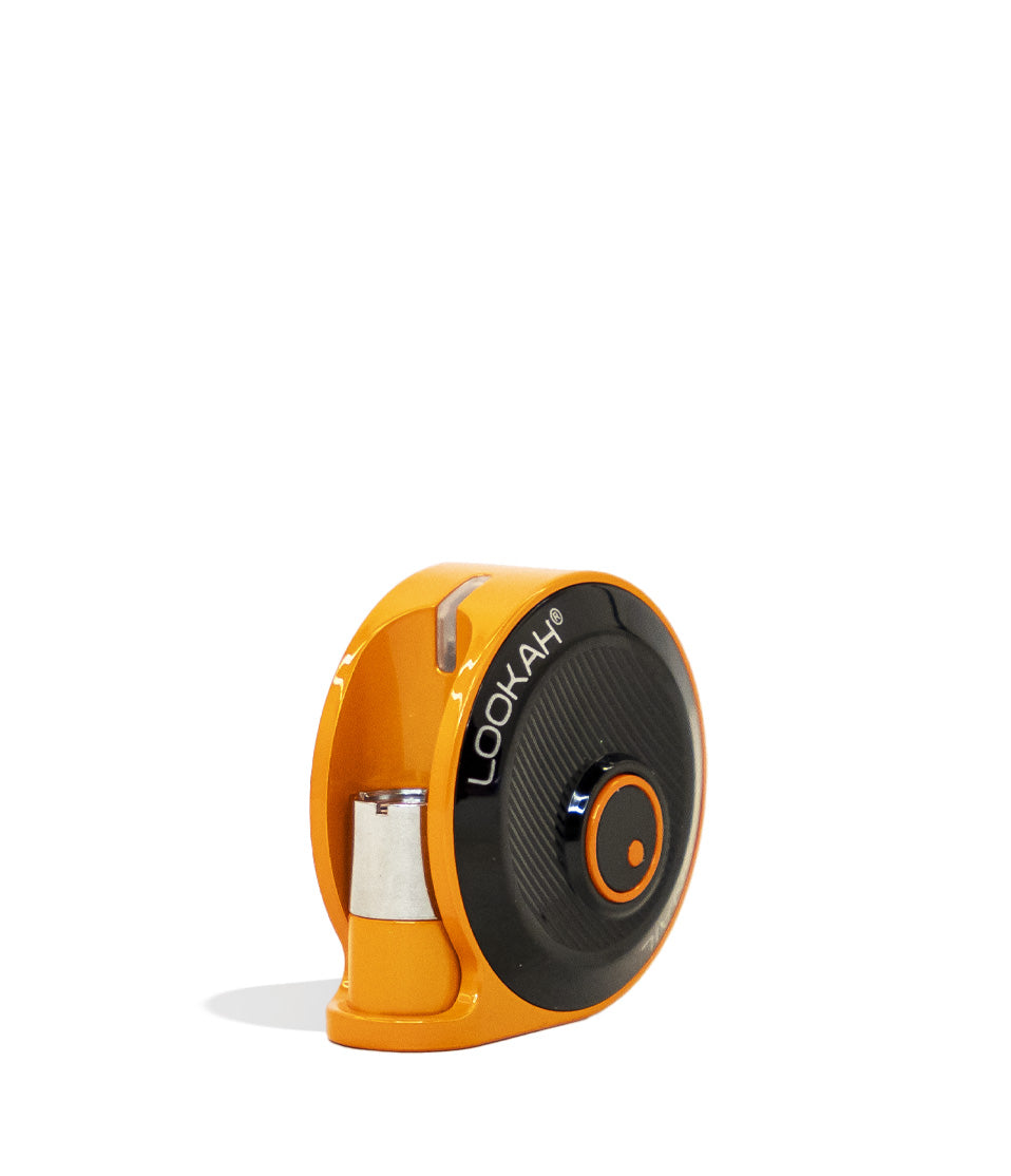 Orange Lookah Snail 510 Thread Battery Front View on White Background