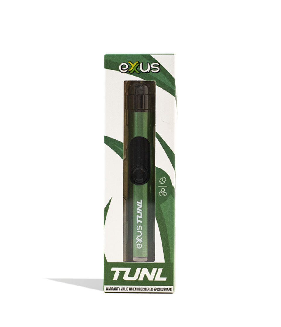 Crypto Exxus Vape TUNL 510 Thread Battery Packaging Front View on White Background
