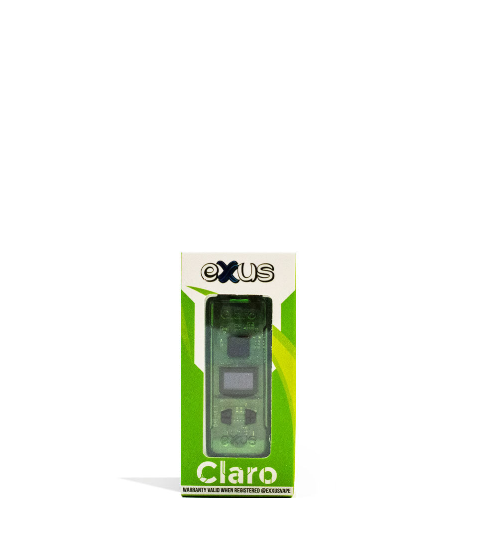 Exxus Vape Claro 510 Thread Battery Green packaging on white background