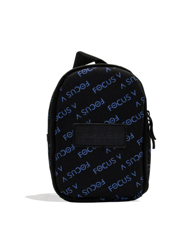 Grape Focus V Aeris Portable Concentrate Vaporizer travel bag on white background