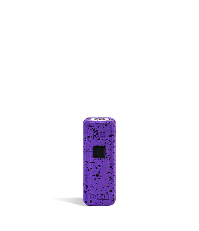 Purple Black Spatter Wulf Mods Kodo 510 Thread Battery 9pk on white background