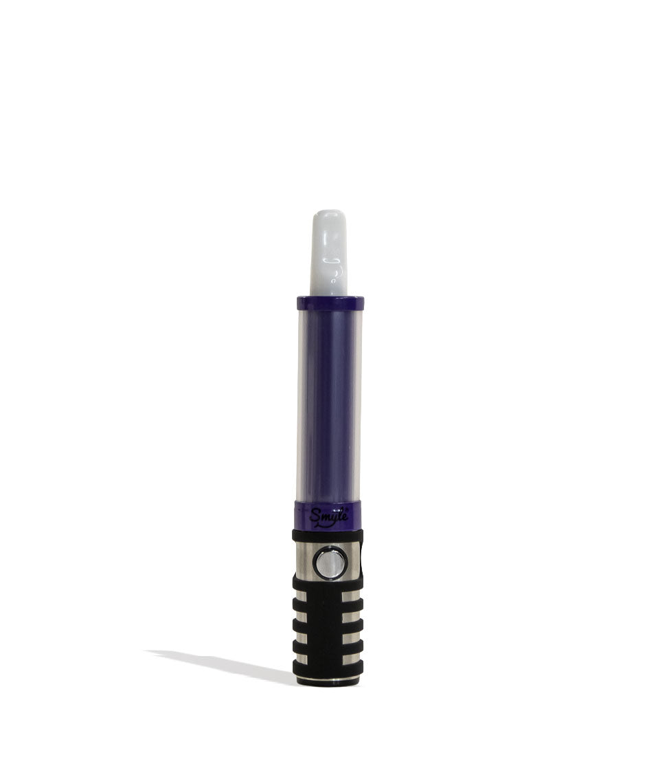 Purple Smyle Penjamin Saber Variable Voltage Battery Front View With Cartridge on White Background