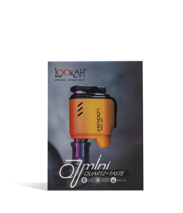 Orange Lookah Q7 Mini ENail Banger packaging on white background
