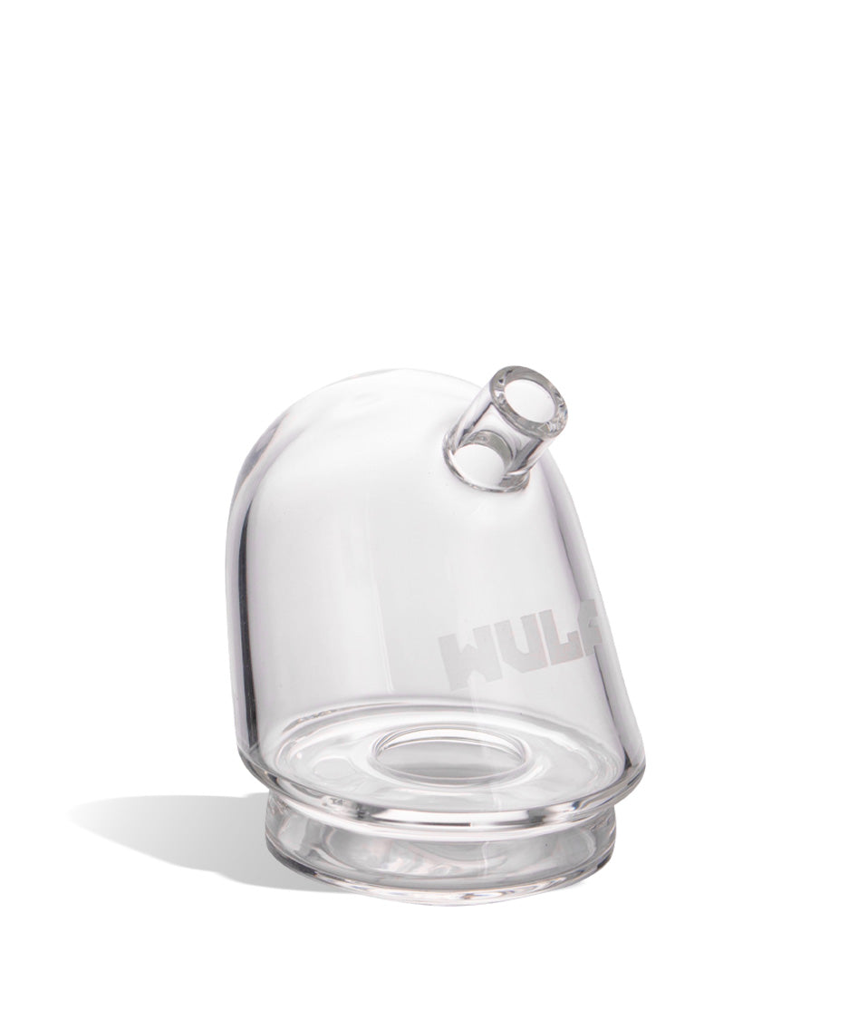 WULF Link Puffco Peak glass attachment in clear, side view