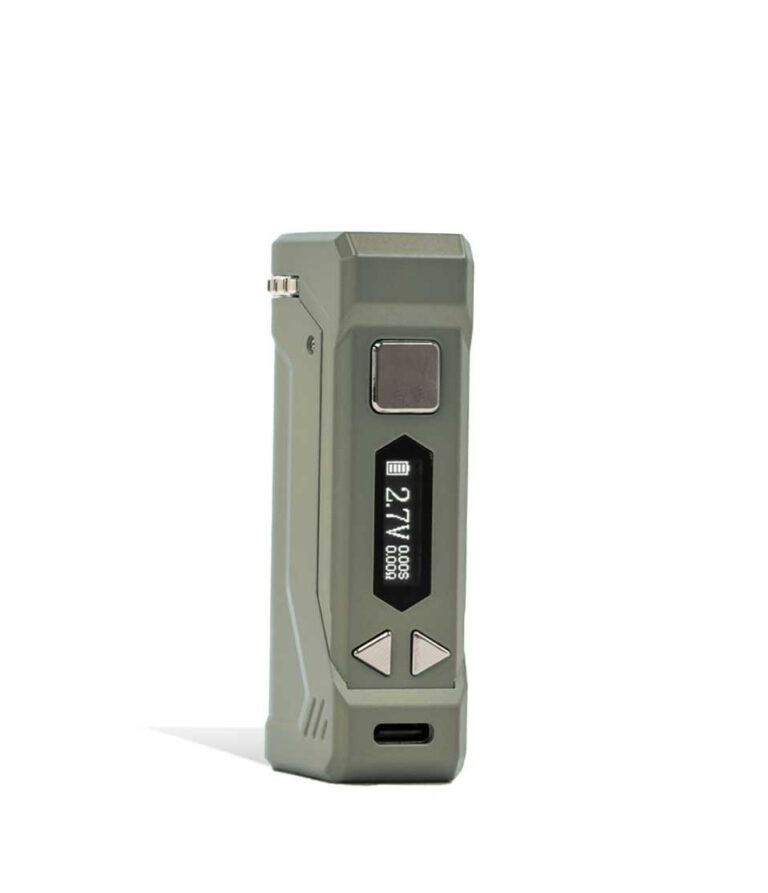Champagne side view Yocan UNI PRO 2 Adjustable 510 Thread Battery on white studio background