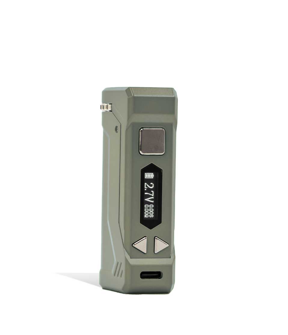 Champagne side view Yocan UNI PRO 2 Adjustable 510 Thread Battery on white studio background