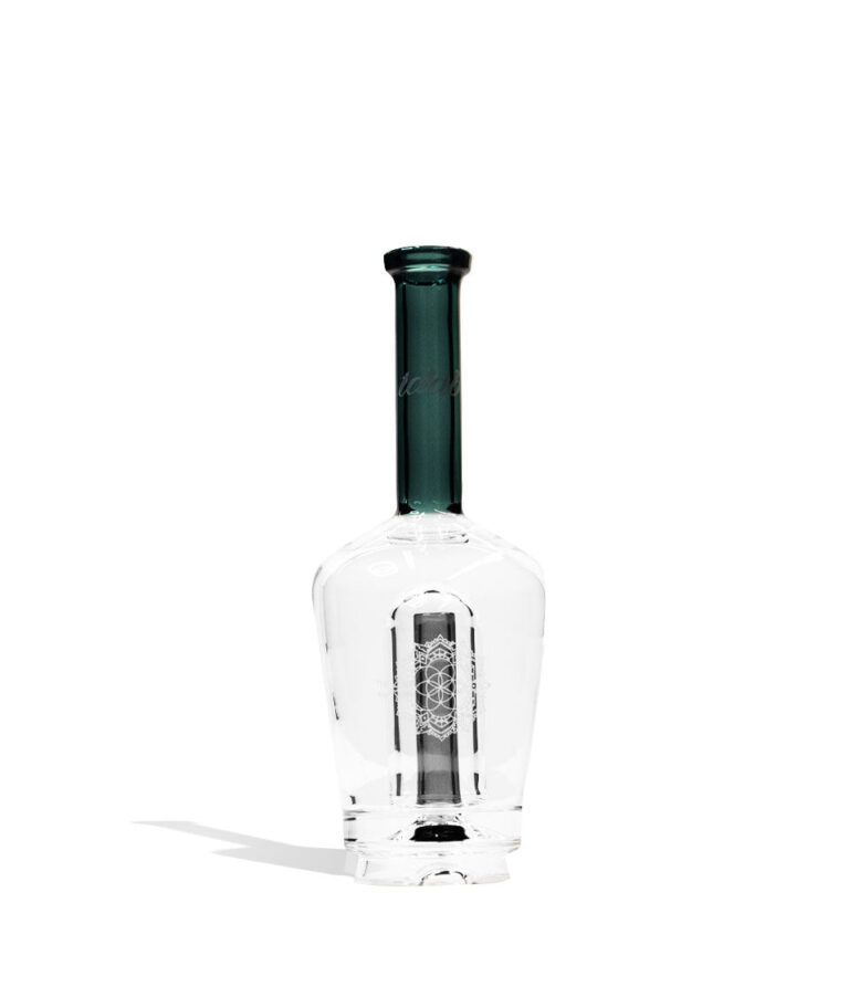 iDab Puffco Peak transparent glass attachment in teal
