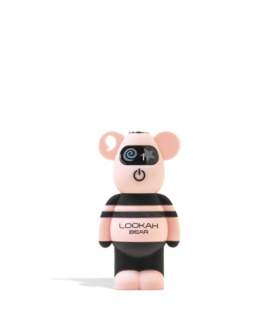Pink Lookah Bear 510 Thread Battery Front View on White Background
