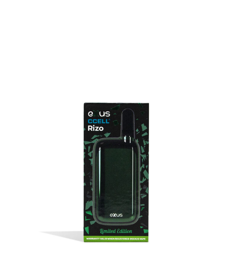 Crypto packaging Exxus Vape Rizo 510 Thread Battery on White Background