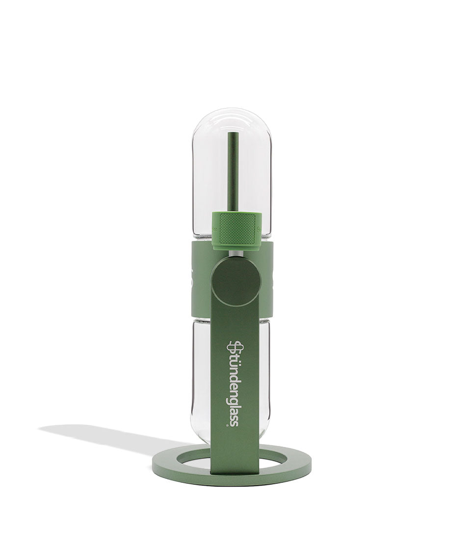 Stündenglass Gravity Infuser Olive Green side view on white background