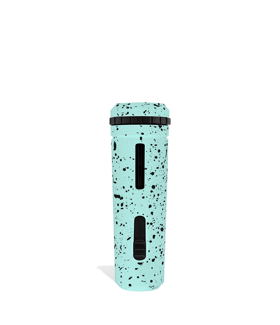Teal Black Spatter back view Wulf Mods UNI Adjustable 510 Thread Battery on white studio background