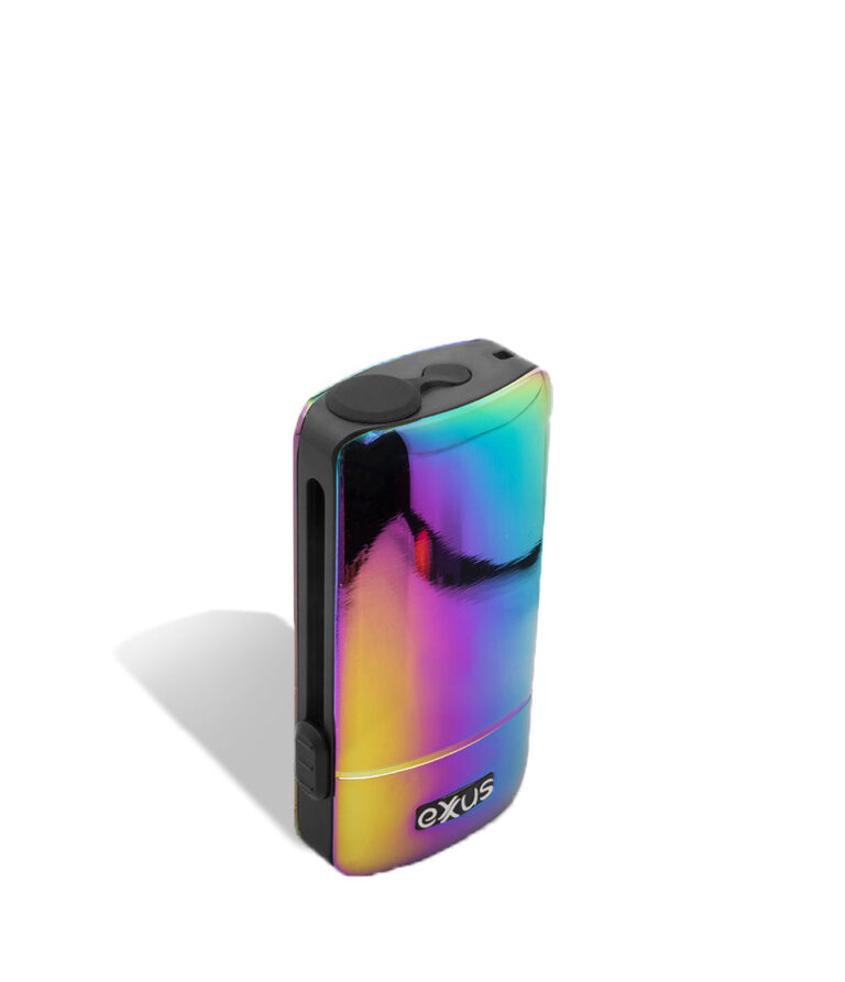Full Color above Exxus Vape Push 510 Thread Battery on white background