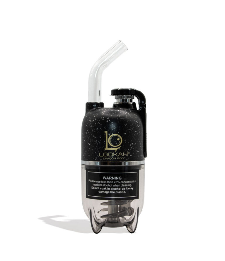 Black Lookah Dragon Egg Spatter Edition E-Rig Front View on White Background