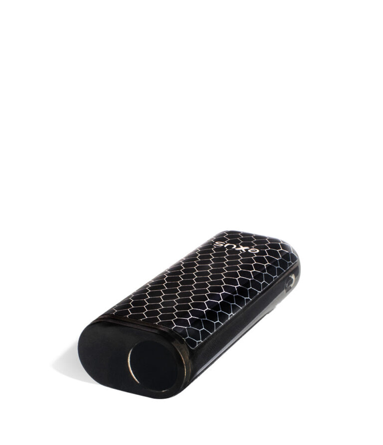 Black Cobra top view Exxus Vape MiNovo 510 Thread Battery on white studio background