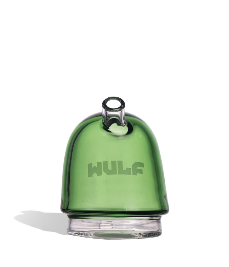 WULF Link Puffco Peak glass attachment in green, front view