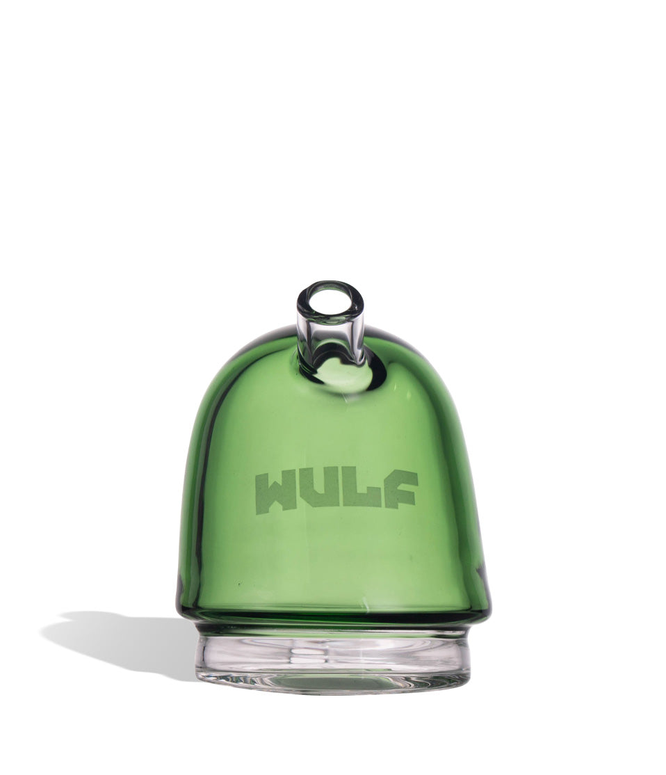 WULF Link Puffco Peak glass attachment in green, front view
