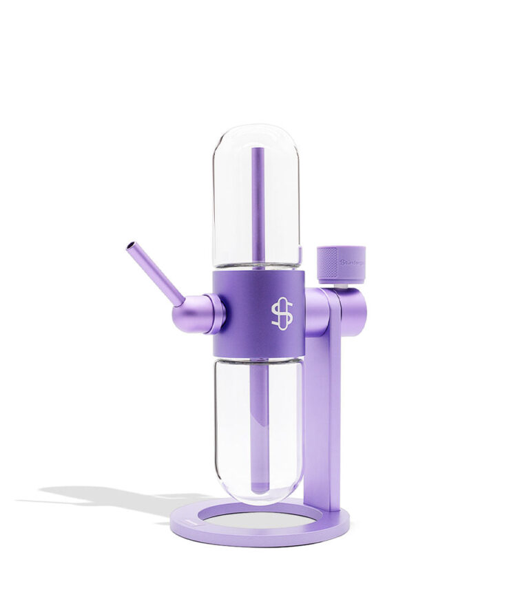 Stündenglass Gravity Infuser Violet Purple angle view on white background