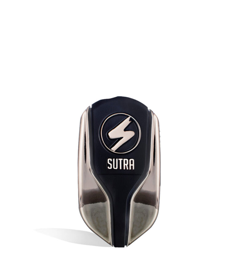 Gunmetal angle Sutra Vape Squeeze 510 Thread Battery on white studio color