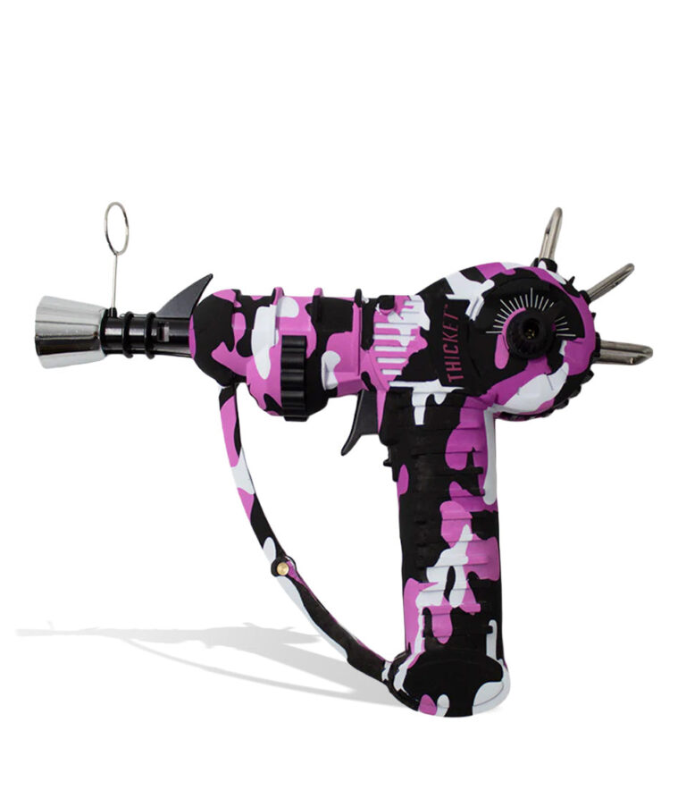 Thicket Spaceout Ray Gun butane torch in pink camo, front view